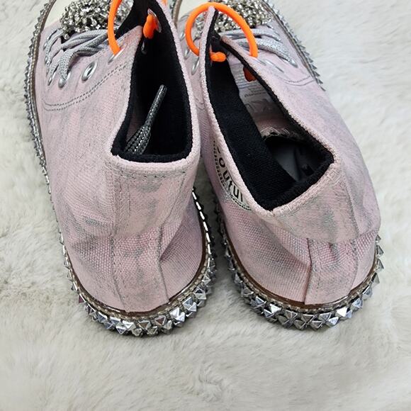 NEW Nan-Ku Couture Free People Cruise Studded Mellow Maeve Pink High Top Sneaker - Picture 7 of 11